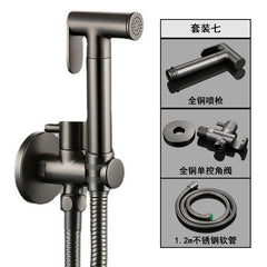 "High-Pressure Copper Toilet Bidet Sprayer Set"
