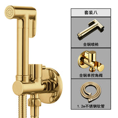 "High-Pressure Copper Toilet Bidet Sprayer Set"