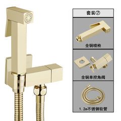 "High-Pressure Copper Toilet Bidet Sprayer Set"