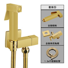 "High-Pressure Copper Toilet Bidet Sprayer Set"