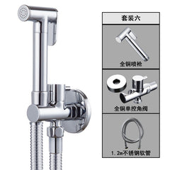 "High-Pressure Copper Toilet Bidet Sprayer Set"